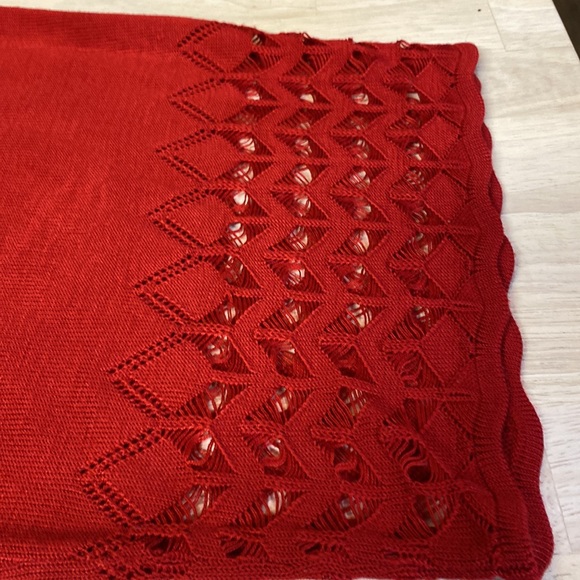 Lane Bryant 14/16 Red Light Weight Short Sleeve Sweater - Picture 3 of 9